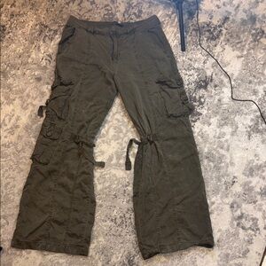 Forever 21 Olive Flare & Wide Leg Jeans